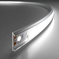 Гибкий алюминиевый профиль для светодиодной ленты ELEKTROSTANDARD LL-2-ALP012 серебряный/белый