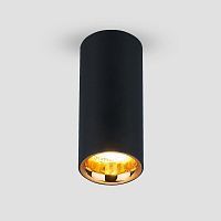 Накладной светильник ELEKTROSTANDARD DLR030 12W 4200K LED черный матовый/золотой
