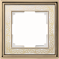 Рамка на 1 пост WERKEL PALACIO GRACIA WL77-Frame-01 68426 золото с белым