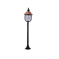 Уличный столб Arte Lamp A1486PA-1BK BARCELONA 1*75W E27 черный/прозрачный
