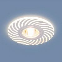 Встраиваемый светильник ELEKTROSTANDARD 2215 1*35W GU5.3+3W LED белый