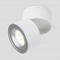 Накладной светильник ELEKTROSTANDARD KLIPS DLR031 15W 4200K LED белый матовый/серебро