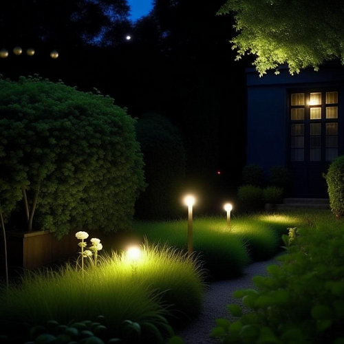 Световое оформление во дворе: идеи для освещения сада, патио и бассейна