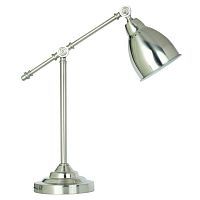 Настольная лампа Arte Lamp A2054LT-1SS BRACCIO 1*60W E27 серебро матовое