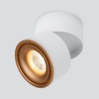 Накладной светильник ELEKTROSTANDARD KLIPS DLR031 15W 4200K LED белый матовый/золото
