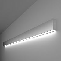 Накладной односторонний линейный светильник ELEKTROSTANDARD GRAND 101-100-30-128 25W LED 6500K серебро матовое