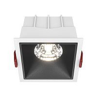 Встраиваемый светильник MAYTONI ALFA LED DL043-01-15W4K-SQ-WB 15W 4000K белый/черный