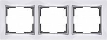 Рамка на 3 поста WERKEL SNABB WL03-Frame-03-white 49485 белый/хром