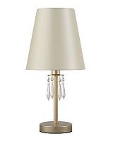 Настольная лампа CRYSTAL LUX RENATA LG1 GOLD 1*60W E14 золотой/бежевый