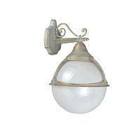 Уличный настенный светильник Arte Lamp A1492AL-1WG MONACO 1*75W E27 бело-золотой