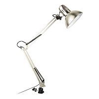 Настольная лампа Arte Lamp A6068LT-1SS SENIOR 1*40W E27 серебро матовое