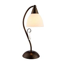 Настольная лампа Arte Lamp A9312LT-1BR SEGRETO 1*40W E14 коричневый/белый