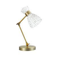 Настольная лампа LUMION JACKIE 3704/1T 1*40W E14 античная бронза/прозрачный