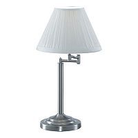 Настольная лампа Arte Lamp A2872LT-1SS CALIFORNIA 1*60W E27 серебро матовое/кремовый