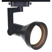 Трековый светильник Arte Lamp TRACK LIGHTS A5109PL-1BK 1*60W E27 черный