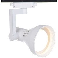 Трековый светильник Arte Lamp TRACK LIGHTS A5109PL-1WH 1*60W E27 белый