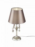 Настольная лампа FREYA ALEXANDRA FR2033TL-01S 1*40W E14 серебро антик/коричневый