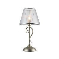 Настольная лампа FREYA DARINA FR2755-TL-01-BR 1*40W E14 серебристо-коричневый/прозрачный