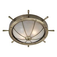 Настенно-потолочный светильник Arte Lamp A5500PL-2AB SAN MARCO 2*40W E14 античная бронза/белый