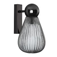 Настенный светильник ODEON LIGHT ELICA 5417/1W 1*40W E14 черный/серый