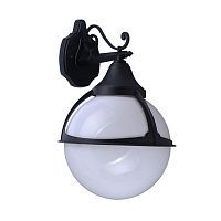 Уличный настенный светильник Arte Lamp A1492AL-1BK MONACO 1*75W E27 черный/белый