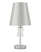 Настольная лампа CRYSTAL LUX RENATA LG1 SILVER 1*60W E14 серебряный/белый