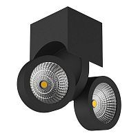 Накладной поворотный светильник LIGHTSTAR SNODO 055374 2*10W LED 4000K черный