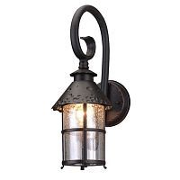 Уличный настенный светильник Arte Lamp A1462AL-1RI PRAGUE 1*75W E27 коричневый/прозрачный