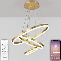 Подвесная люстра Natali Kovaltseva OREOL LED LAMPS 81279 золото