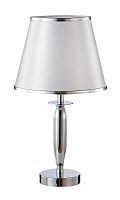 Настольная лампа CRYSTAL LUX FAVOR LG1 CHROME 1*60W E14 хром/серый