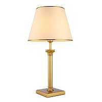 Настольная лампа Arte Lamp A9185LT-1SG BUDAPEST 1*40W E27 матовое золото/кремовый