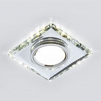 Встраиваемый светильник ELEKTROSTANDARD MIRROR 2230 MR16 1*35W G5.3 зеркальный/серебряный