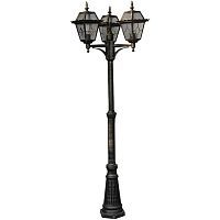 Уличный столб Arte Lamp A1357PA-3BS PARIS 3*75W E27 серебро черненое/прозрачный