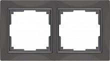 Рамка на 2 поста WERKEL SNABB BASIC WL03-Frame-02 64436 серо-коричневый