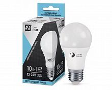 Лампа светодиодная LED-МО-PRO 10W Е27 4000К 800Lm низковольтная IN HOME 4690612031507