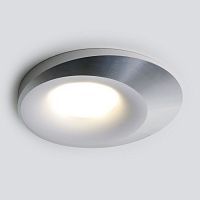 Встраиваемый светильник ELEKTROSTANDARD 124 MR16 1*50W GU10 серебряный/белый