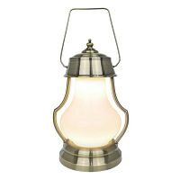 Настольная лампа Arte Lamp A1502LT-1AB LUMINO 1*40W E14 античная бронза/белый