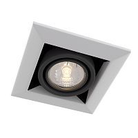 Встраиваемый светильник MAYTONI METAL MODERN DL008-2-01-S 1*50W GU10 серебро
