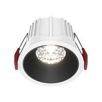 Встраиваемый светильник MAYTONI ALFA LED DL043-01-15W4K-D-RD-WB 15W 4000K белый/черный