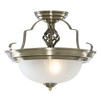 Светильник потолочный Arte Lamp A7835PL-2AB PORCH 2*60W E14 античная бронза/белый