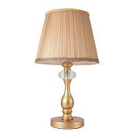 Настольная лампа Crystal Lux ALEGRIA LG1 GOLD BROWN 1*60W Е14 золотой/коричнево-бежевый