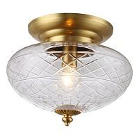 Светильник потолочный Arte Lamp A2302PL-1PB FABERGE 1*40W E14 медь полированная/прозрачный