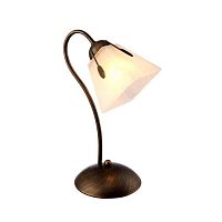 Настольная лампа Arte Lamp A9233LT-1BR AVANTI 1*40W E27 коричневый/белый