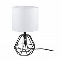 Настольная лампа EGLO CARLTON 95789 1*60W E14 черный/белый