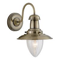 Бра Arte Lamp A5518AP-1AB FISHERMAN 1*60W E27 античная бронза/прозрачный