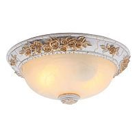 Настенно-потолочный светильник Arte Lamp A7101PL-2WG TORTA 2*60W E27 бело-золотой