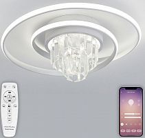 Потолочный светильник Natali Kovaltseva CRYSTAL LED LAMPS 81115/1C белый