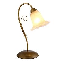 Настольная лампа Arte Lamp A9361LT-1BR MORMORIO 1*40W E27 коричневый/белый