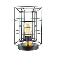 Настольная лампа LUMION RUPERT 4410/1T 1*60W E27 черный с золотом/черный