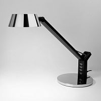 Настольная лампа EUROSVET SLINK 80426/1 8W LED 3300-6500K черный/серебряный